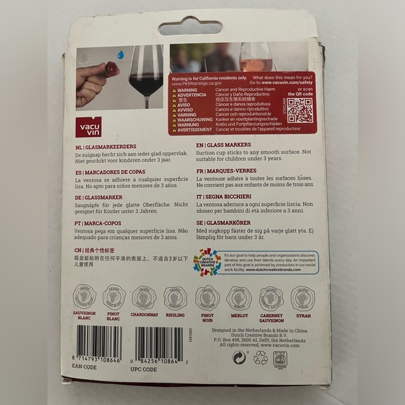 Vacu Vin Glass Markers. - Picture 2 of 2